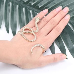 Metallic Serpent Hand Bracelet